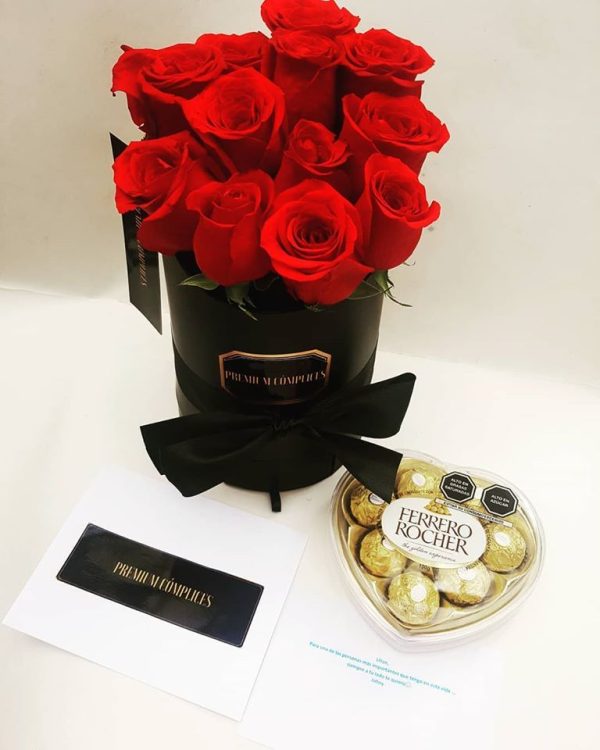 BOX DE ROSAS - ROSAS EN CAJA CIRCULAR