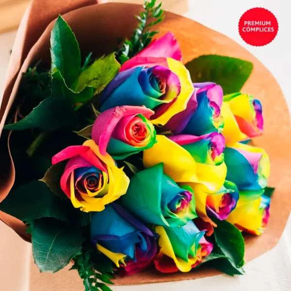 Ramo De Rosas Multicolor