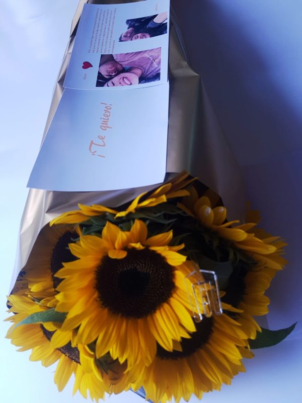 Ramo de girasoles para cumpleaños