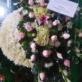 Corona floral para velorio