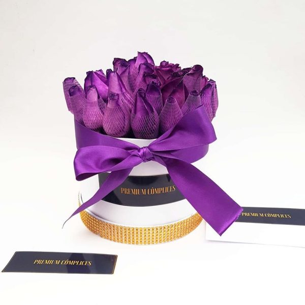 box de rosas moradas rosas moradas - box de rosas