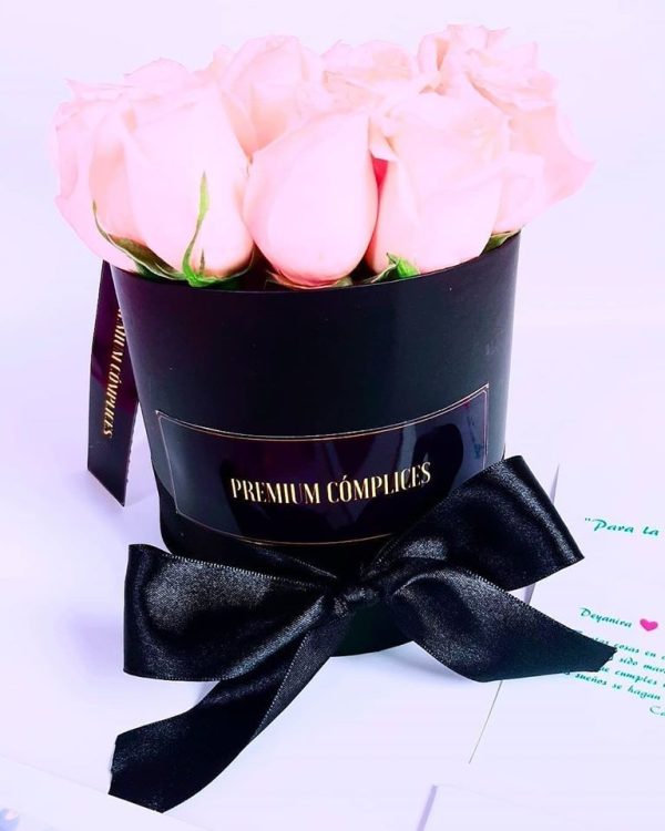 rosas rosadas en box para regalar rosas en box