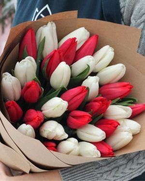 Ramo de Tulipanes Premium Bi Color