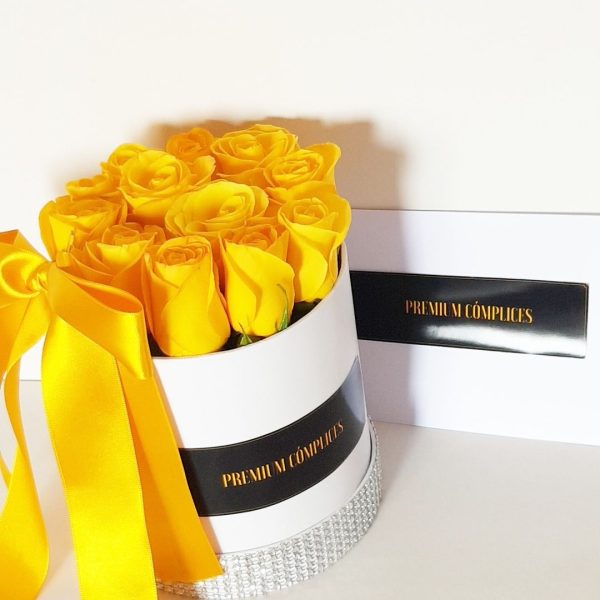 Box de rosas amarillas