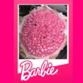 Ramo gigante de rosas para ver barbie
