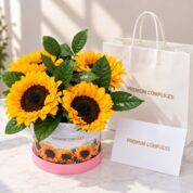 box de 4 girasoles premium