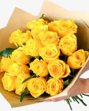 20 ROSAS AMARILLAS EN RAMO - ERES MI LUZ