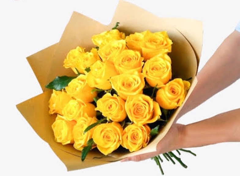 20 ROSAS AMARILLAS EN RAMO – ERES MI LUZ